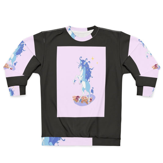 The Last Unicorn Sweatshirt featuring a whimsical unicorn design