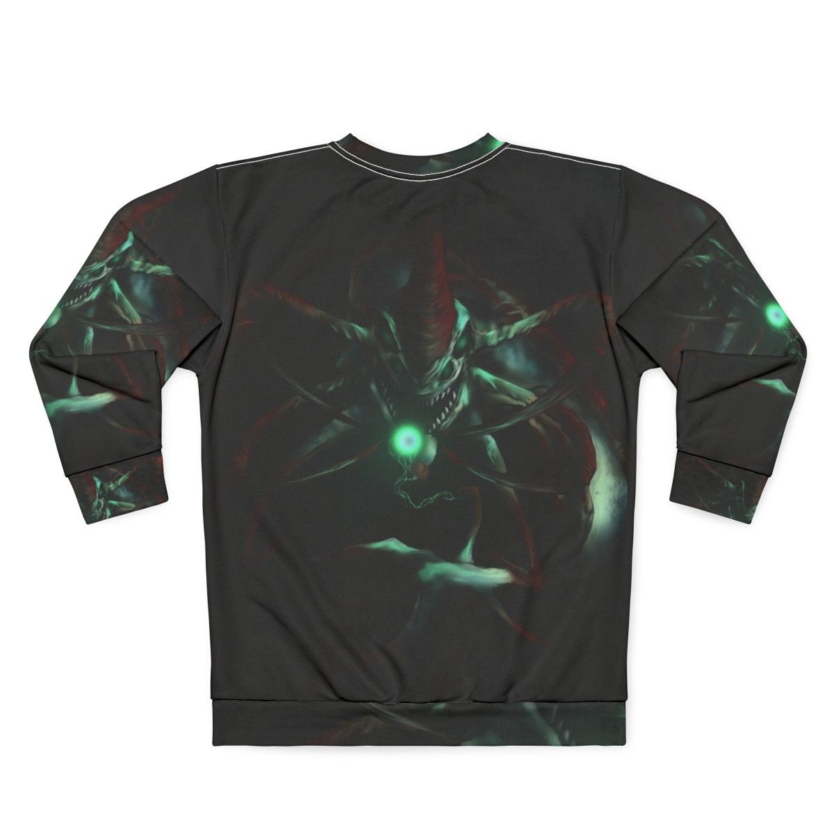 Subnautica Reaper Leviathan Gaming Fanart Sweatshirt - Back