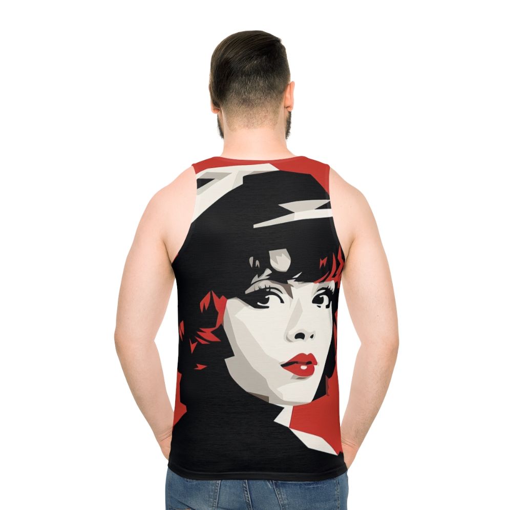 Minimalist Clara Bow Unisex Tank Top - men back