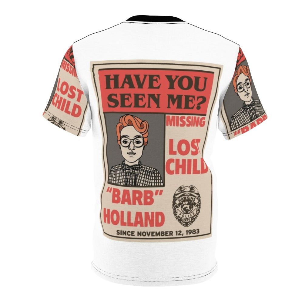 Barb Missing Poster T-shirt - Stranger Things Inspired Design - Back