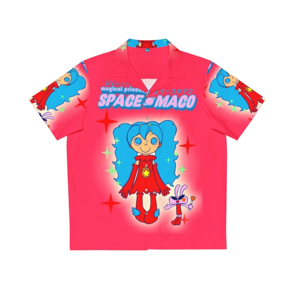 Magical princess space maco themed hawaiian shirt