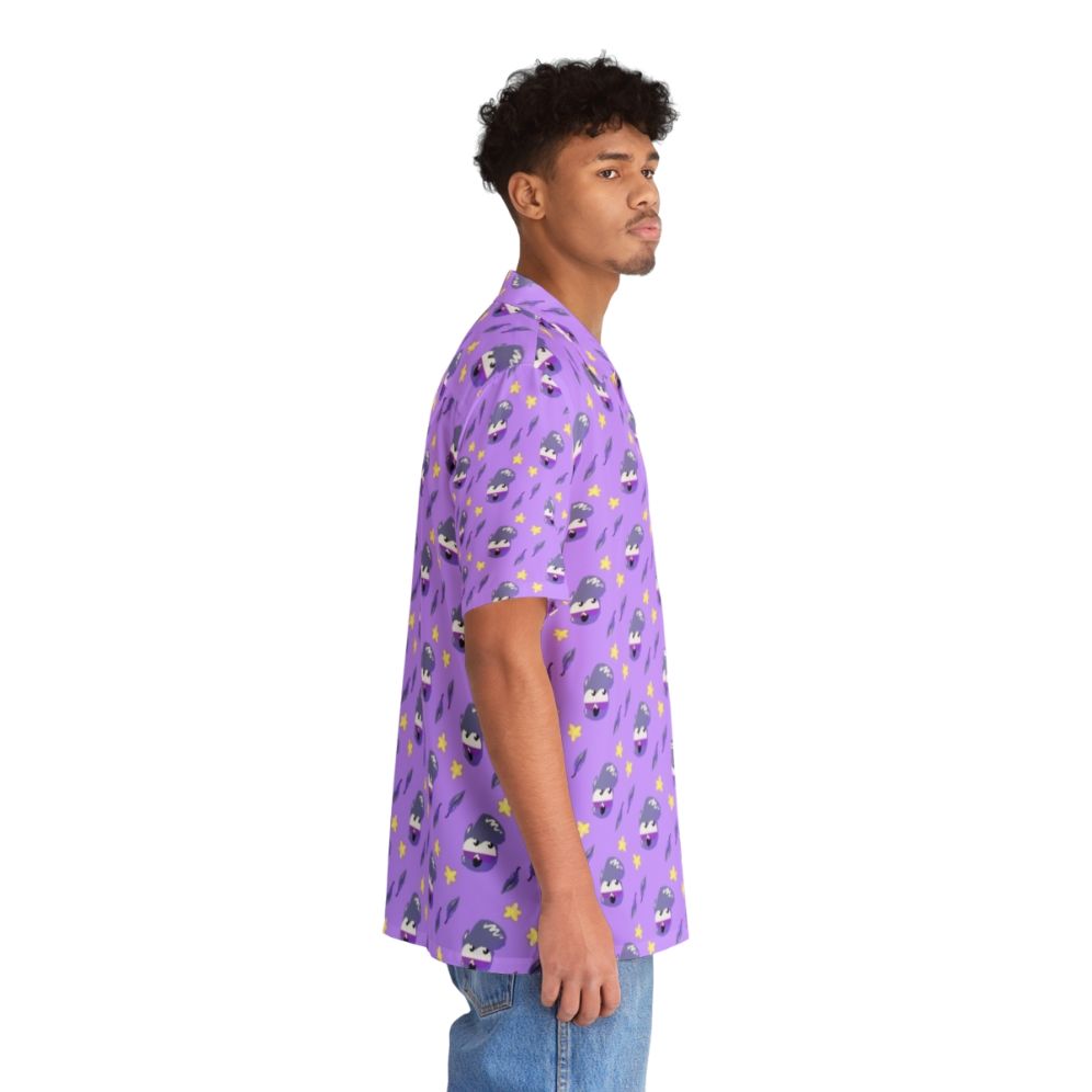 Tropical Pigeon Mascot Hawaiian Shirt with Peppy The Bird Design - People Pight