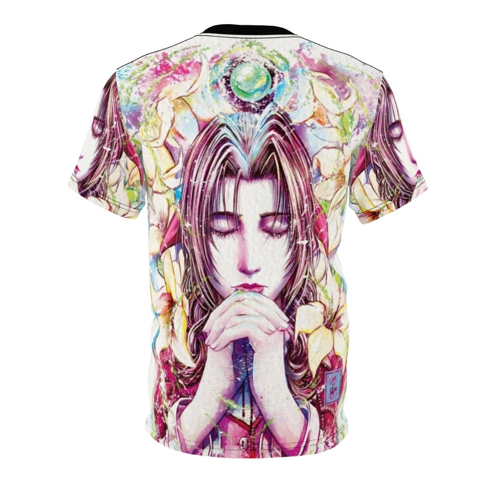 Aerith Inspired Final Fantasy 7 Character T-Shirt - Back