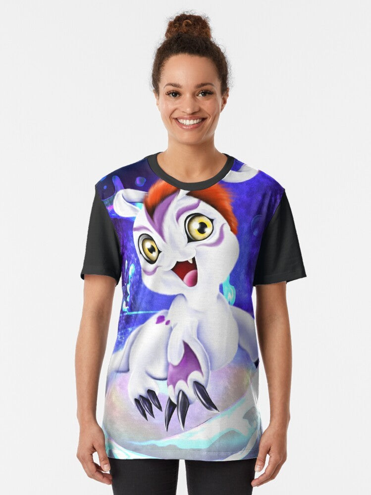 Digimon Gomamon Digivolving Graphic T-Shirt - Women