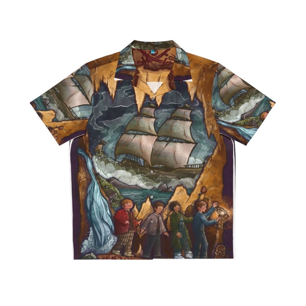 Goonies Never Say Die Hawaiian Shirt featuring movie fan art