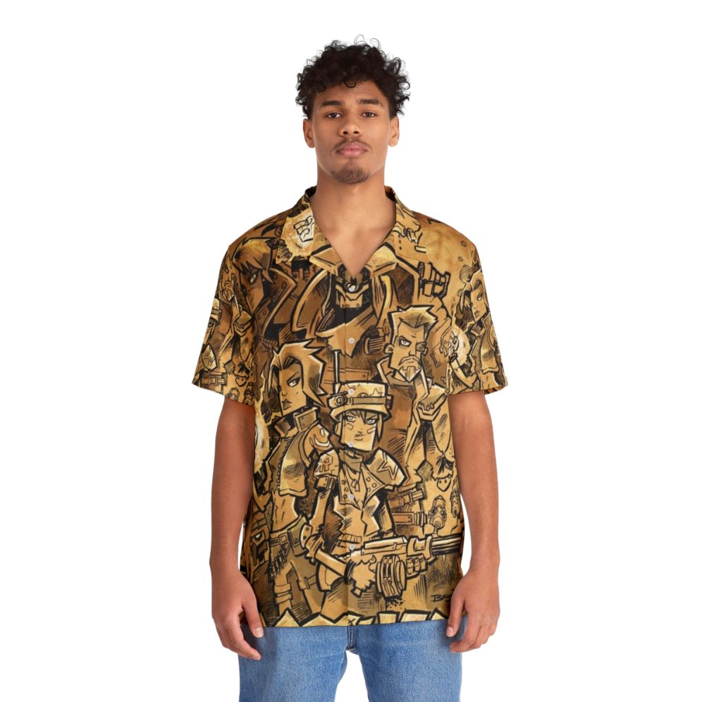 Borderlands 3 Mayhem Hawaiian Shirt with tropical fanart design - People Front