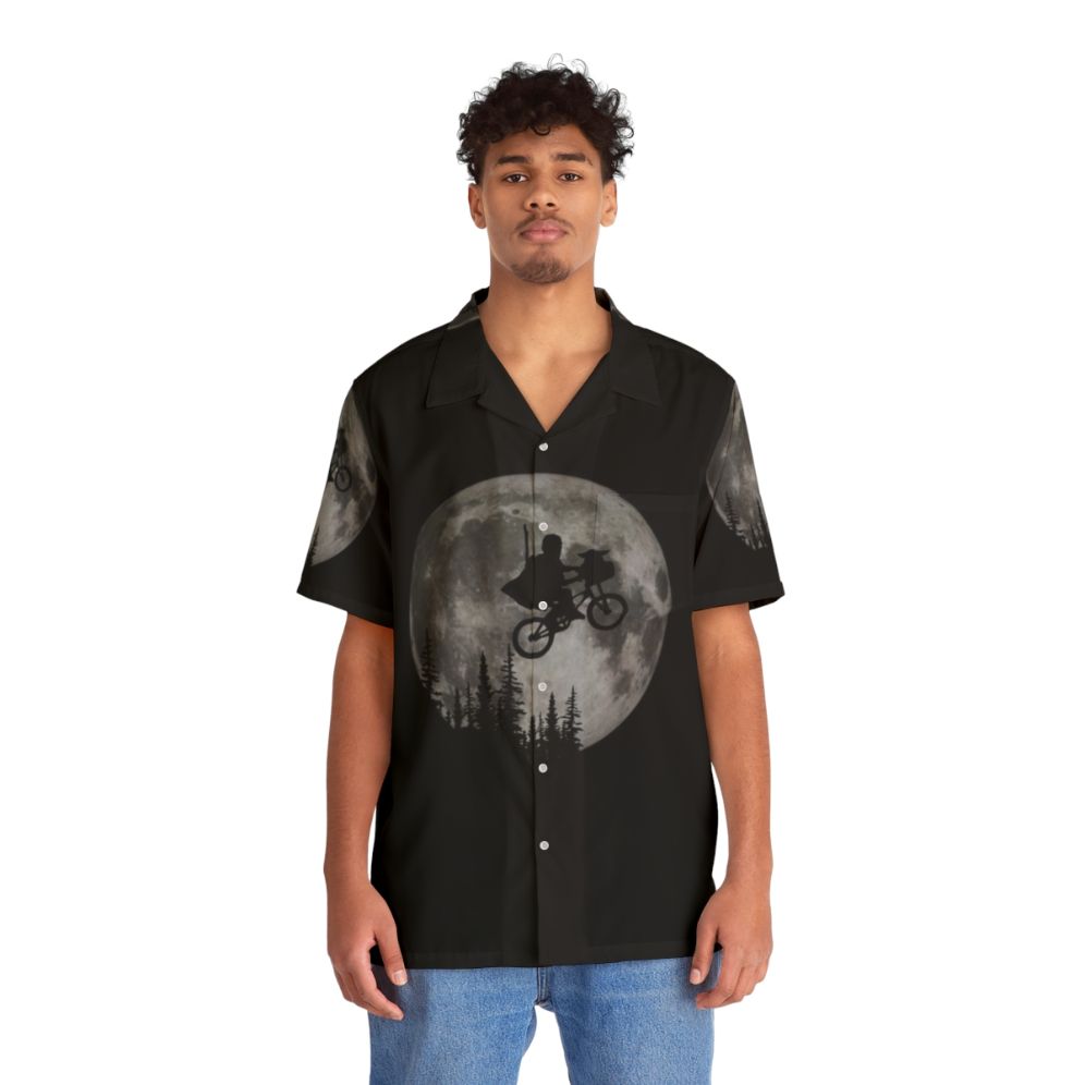 Across The Moon With The Child Hawaiian Shirt featuring ET the Extra Terrestrial - Lifestyle