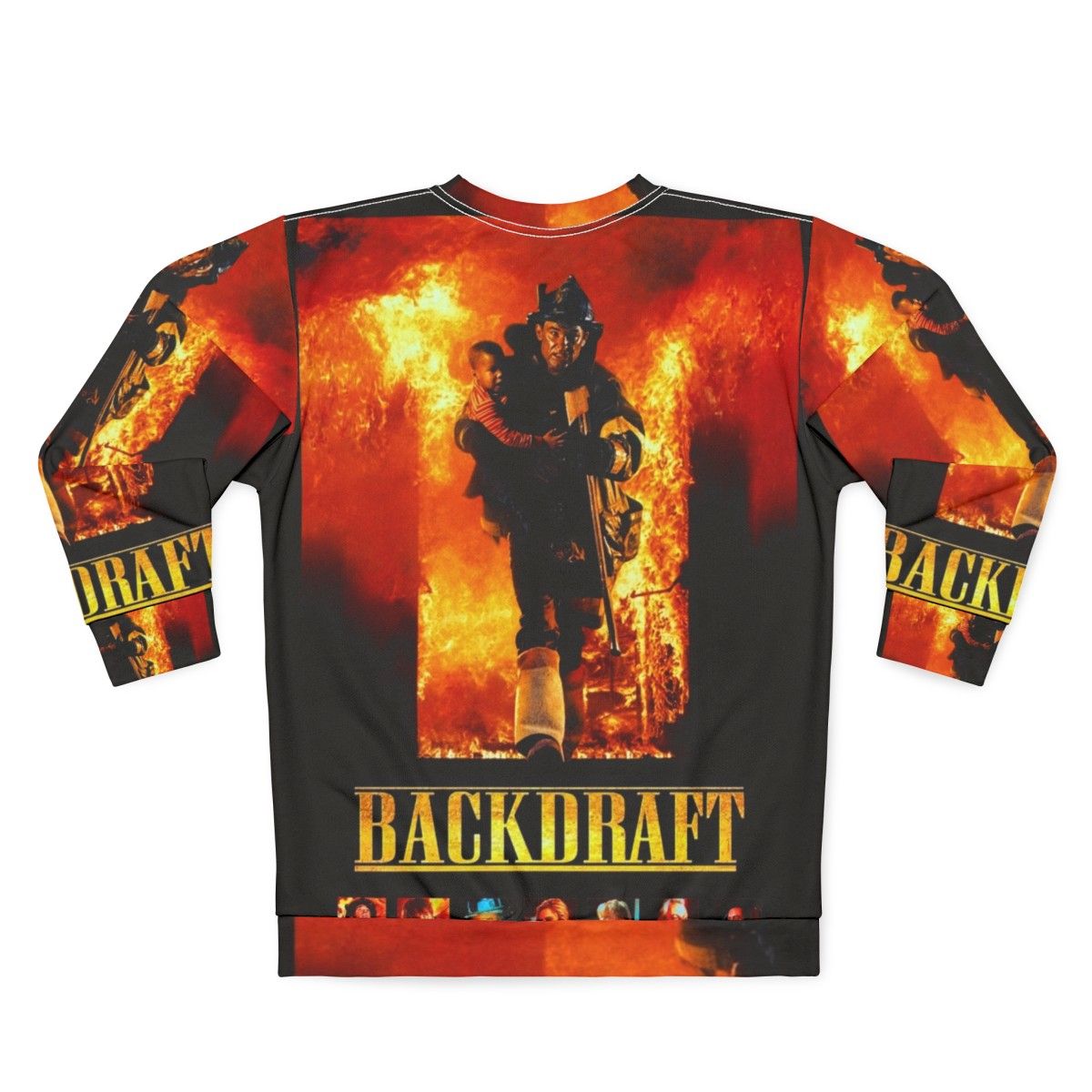 Backdraft 1991 Sweatshirt featuring Robert De Niro - Back