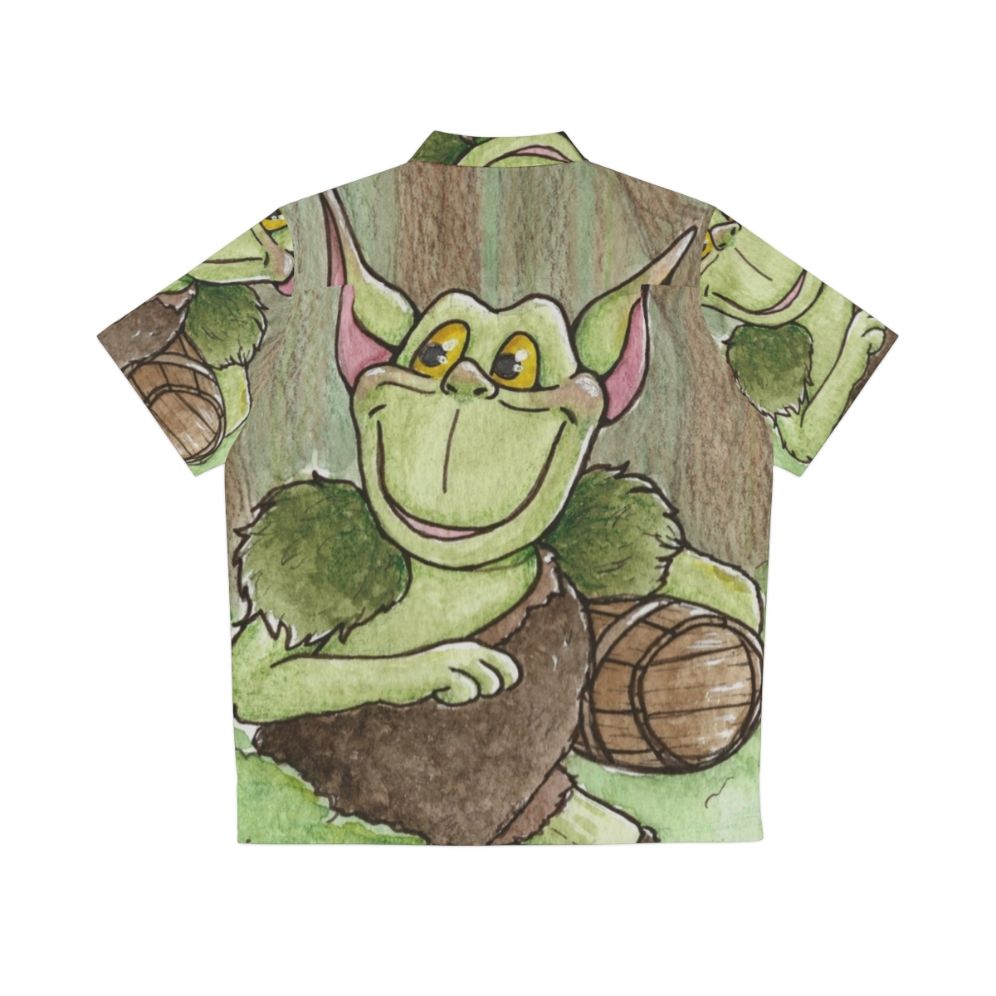 Faithful Toadie 80s Hawaiian Shirt with Disney cartoon fantasy design - Back