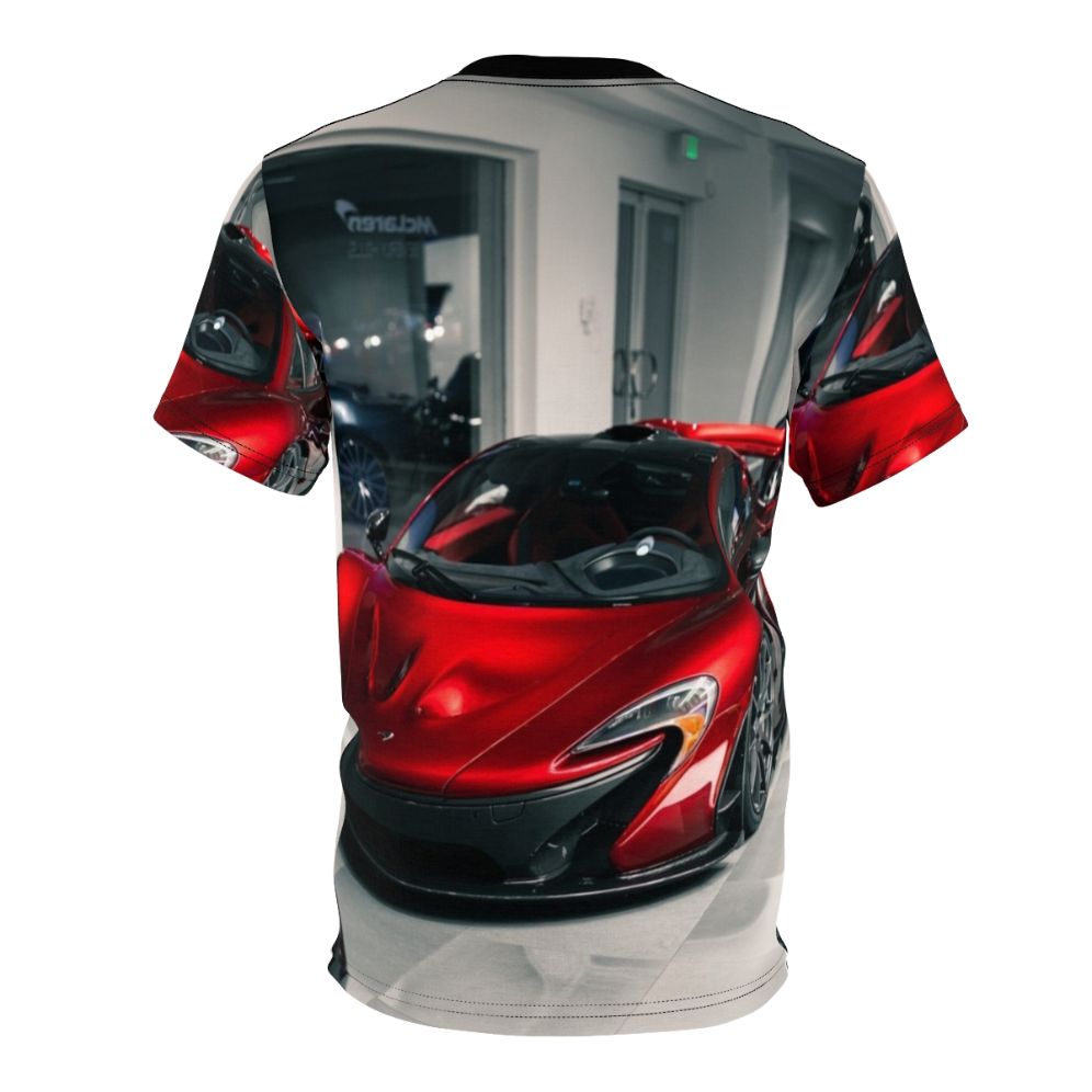 Mclaren P1 Inspired Graphic T-Shirt in Red - Back