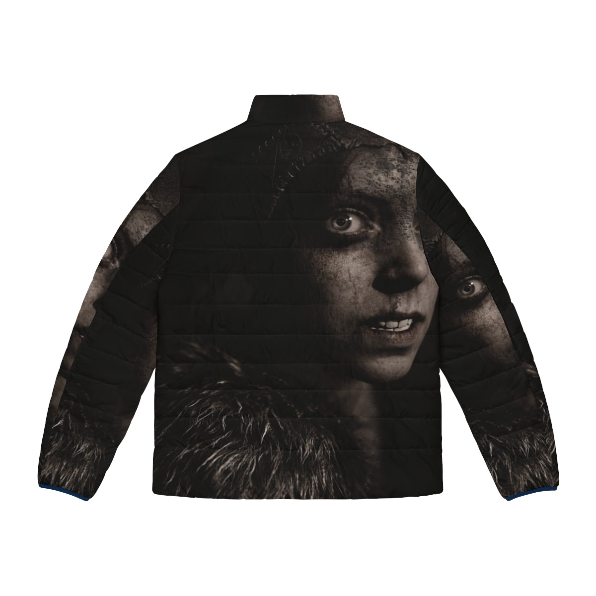 Hellblade Senua Puffer Jacket - Cozy and stylish winter wear inspired by the Nordic video game Senua's Sacrifice - Back