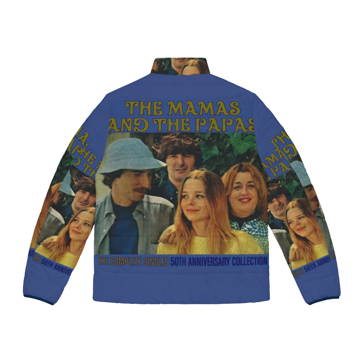 Vintage-inspired Mamas and Papas blue puffer jacket - Back