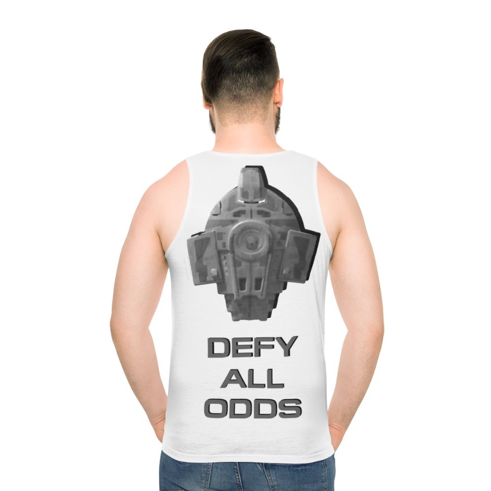 Star Trek Defiant Unisex Tank Top - men back