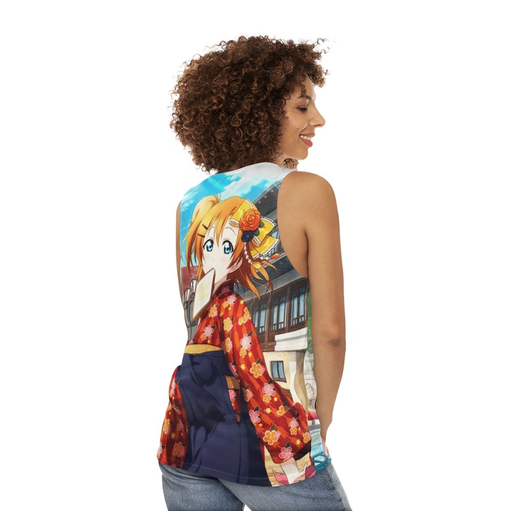 Taisho Romance Honoka Kousaka Unisex Anime Tank Top - women back