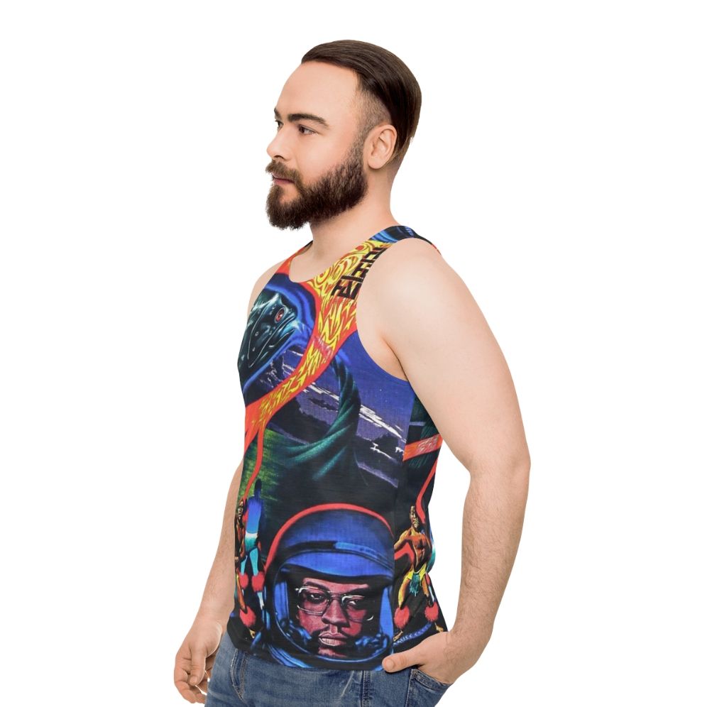 Unisex tank top with Flood album cover art - men side