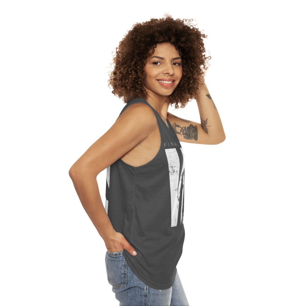 Final Fantasy VII Minimalist Unisex Tank Top - women side