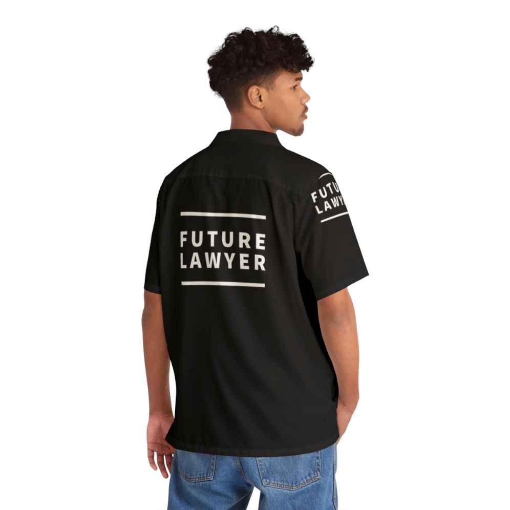 Future Lawyer wearing a Hawaiian-style shirt - People Back