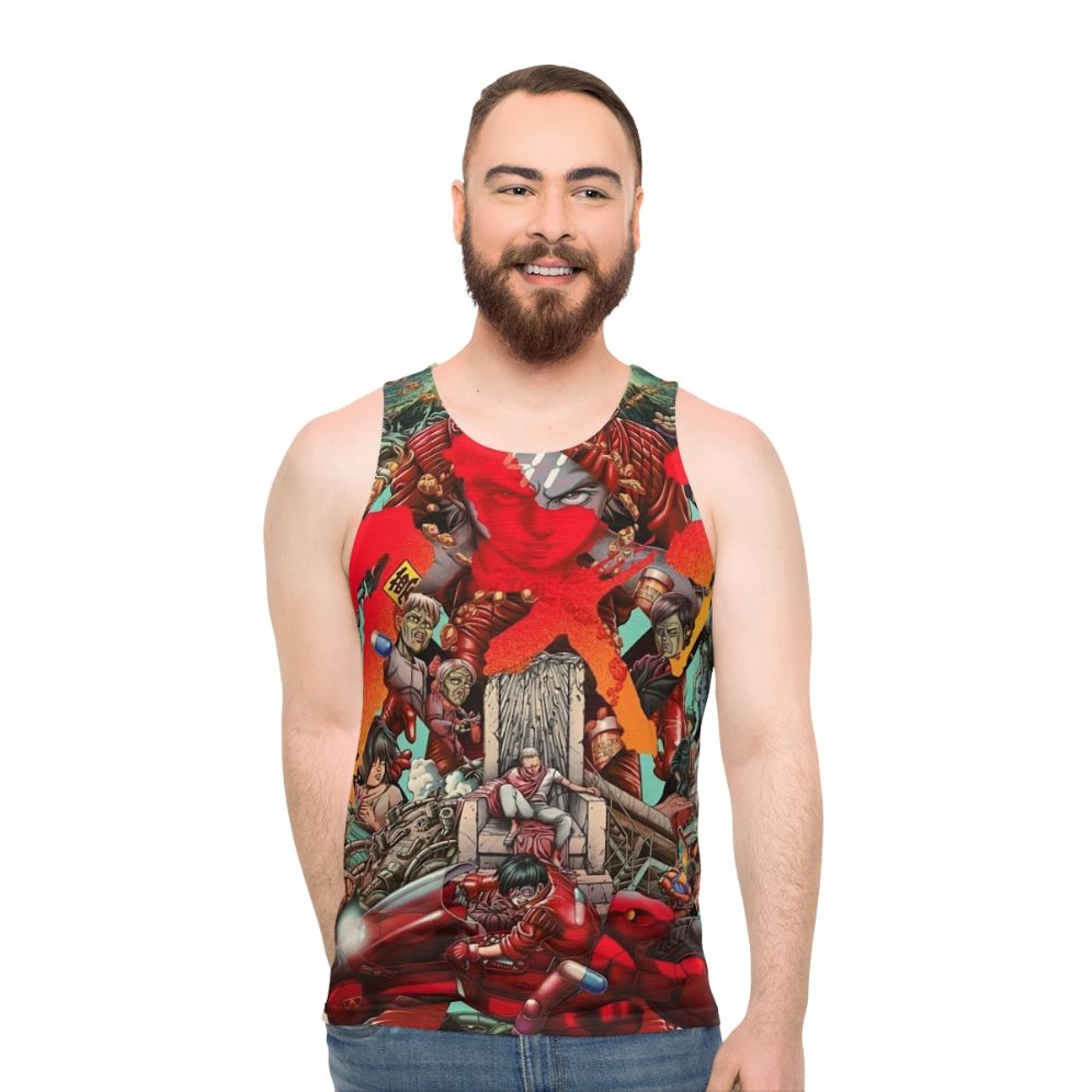 Akira cyberpunk anime unisex tank top - men