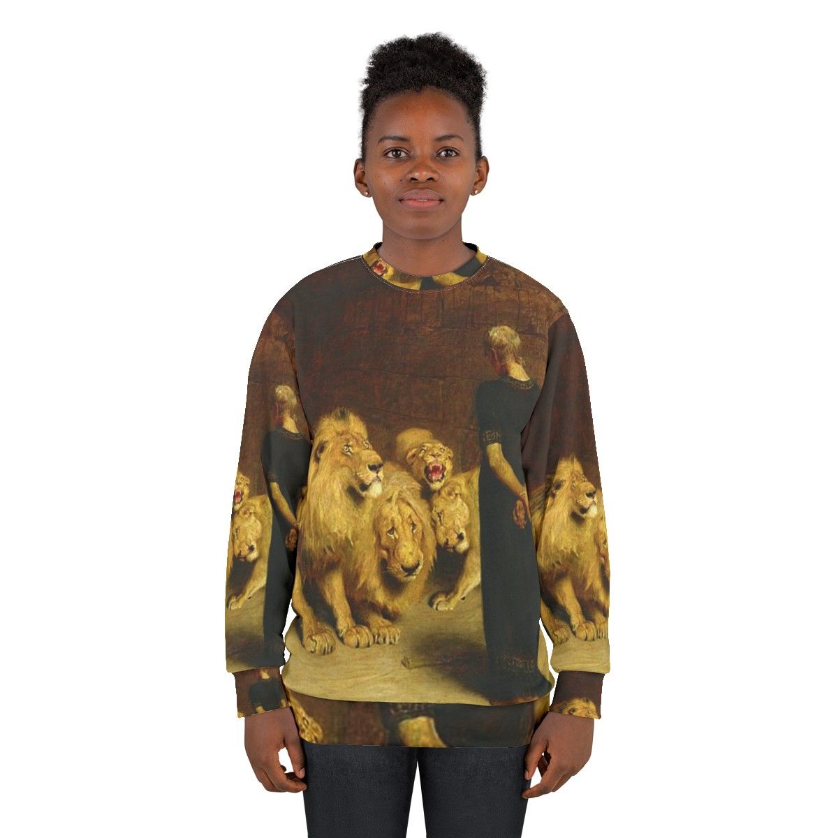 Christian Biblical Daniel in the Lions Den Sweatshirt - women