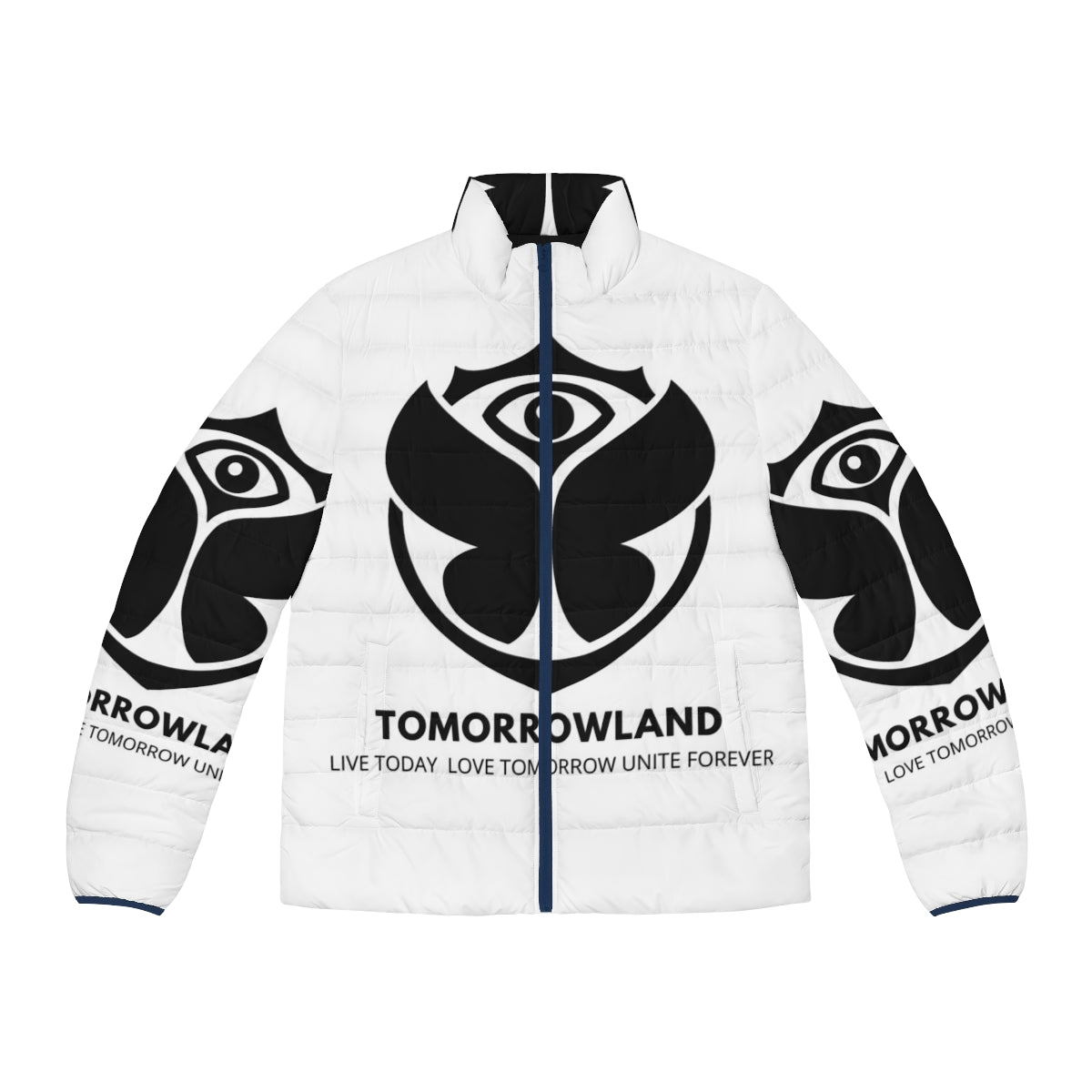 Tomorrowland Music Puffer Jacket with EDM Festival Inspired Design