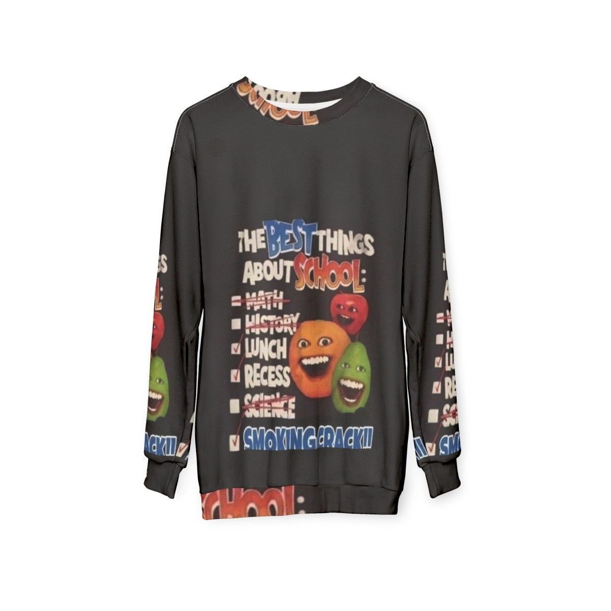 Annoying Orange School Sweatshirt - hanging