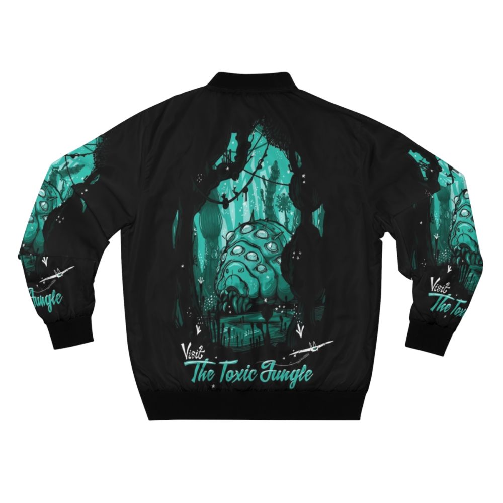 Toxic Jungle Bomber Jacket with Nausicaä and Ohmu Designs - Back