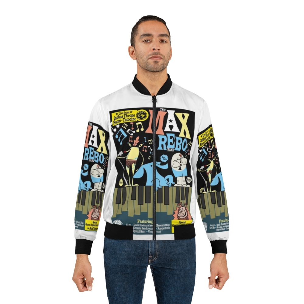 Star Wars Max Rebo Band Bomber Jacket with iconic characters - Lifestyle