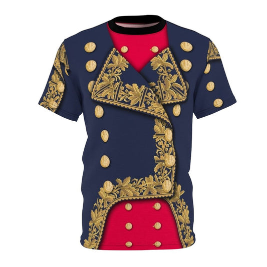 Vintage-style t-shirt featuring a Napoleonic general's military uniform