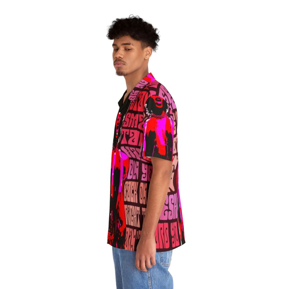 Retro Vintage Hawaiian Shirt with Sly and the Family Stone Inspired Design - People Left