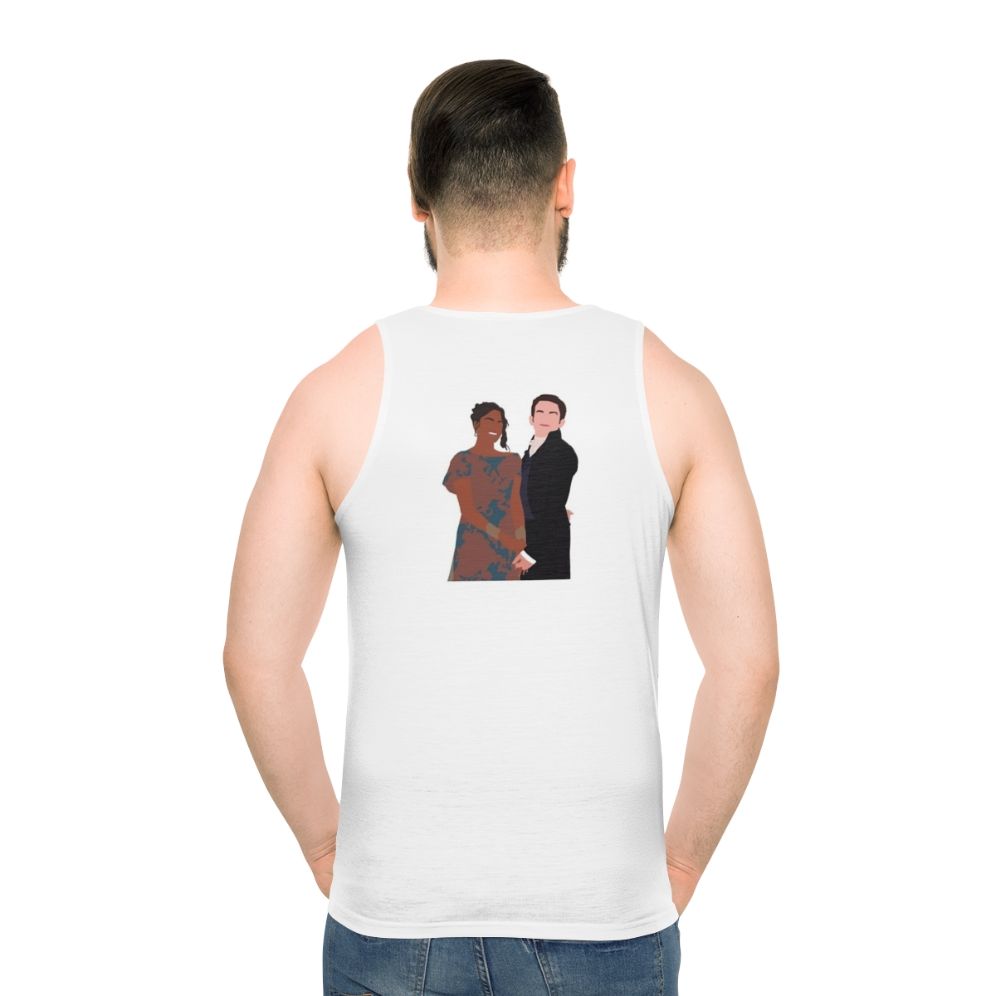 Bridgerton Netflix Unisex Tank Top - men back