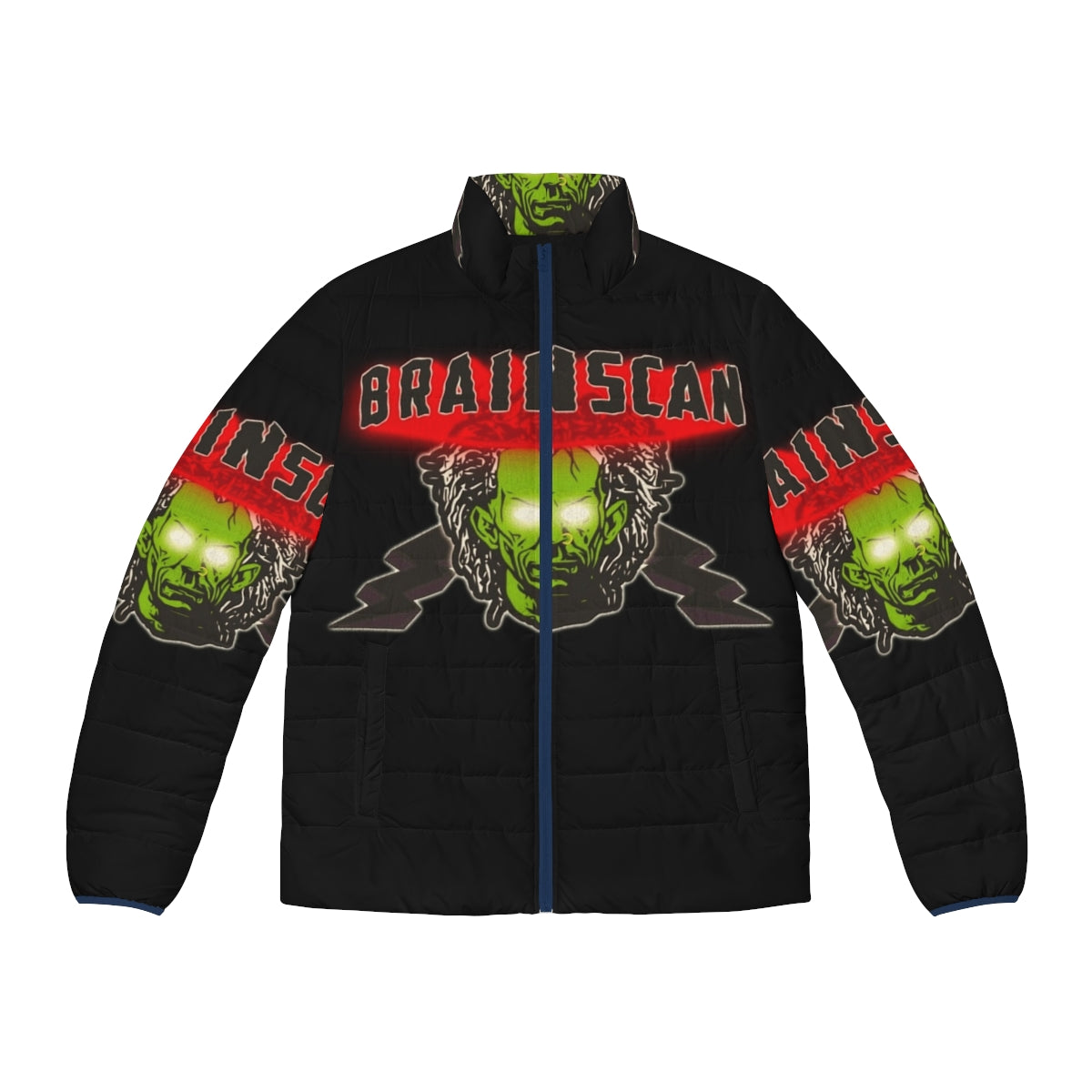 Brainscan Puffer Jacket - 90s horror movie inspired outerwear