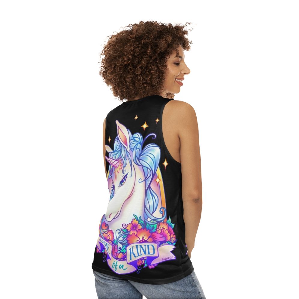 Magical unicorn unisex tank top - women back