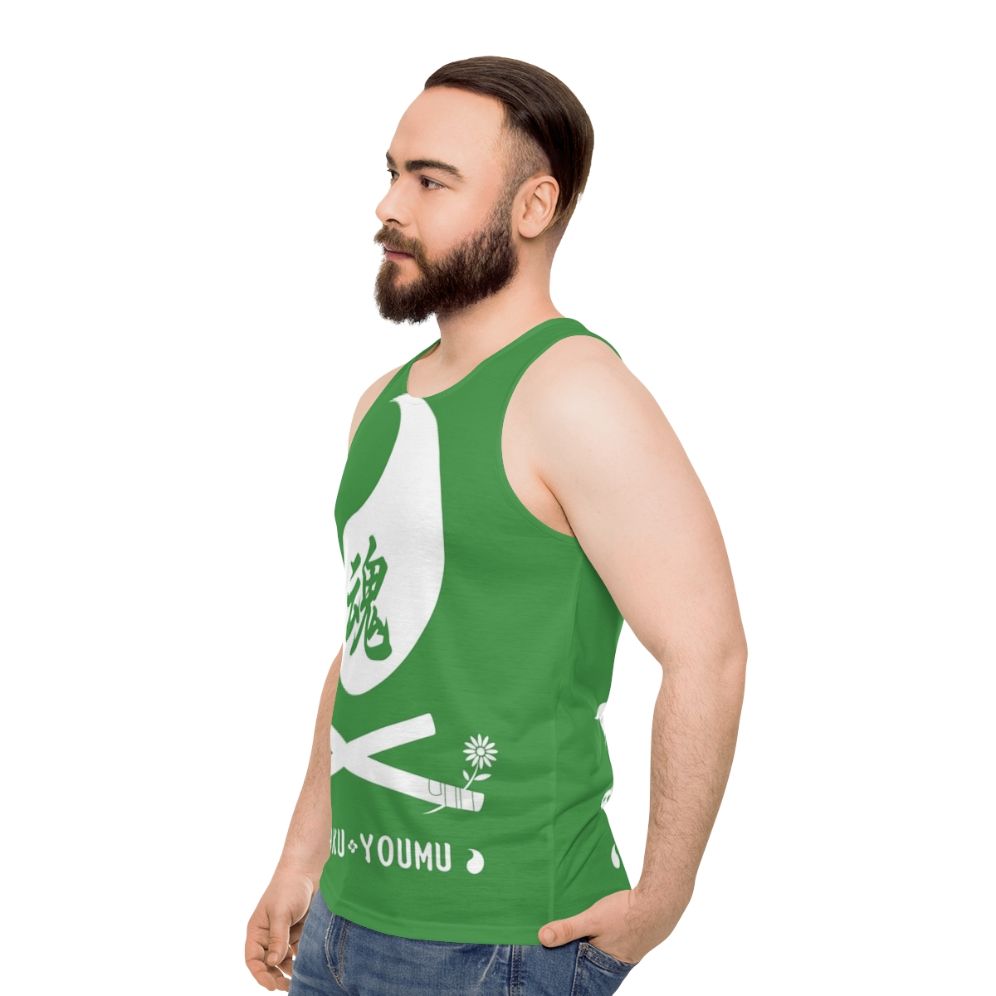 Unisex Anime Tank Top Featuring Youmu Konpaku from Touhou Project - men side