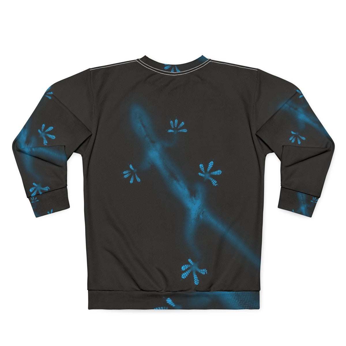 Minimalist blue gecko sweatshirt - Back