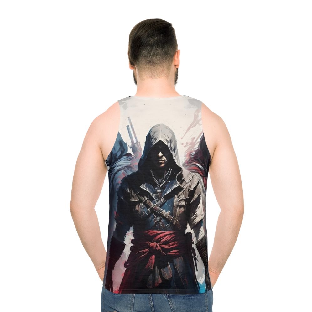 Assassins Creed Video Game Unisex Tank Top - men back