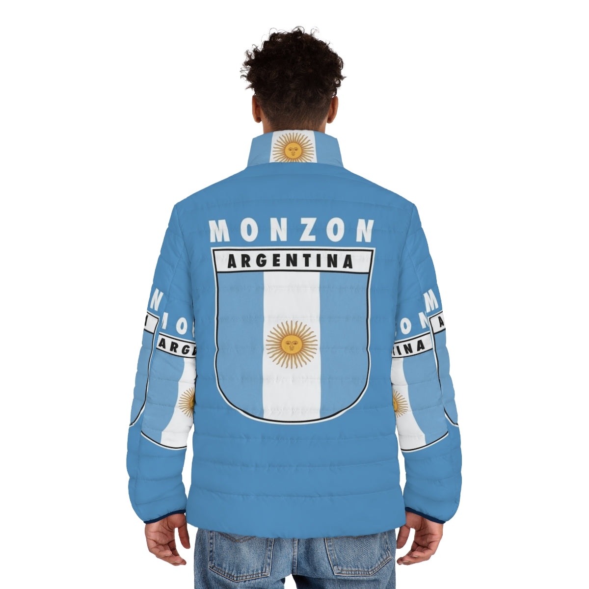 Carlos Monzon Puffer Jacket, Argentina Middleweight Boxing Champion - men back