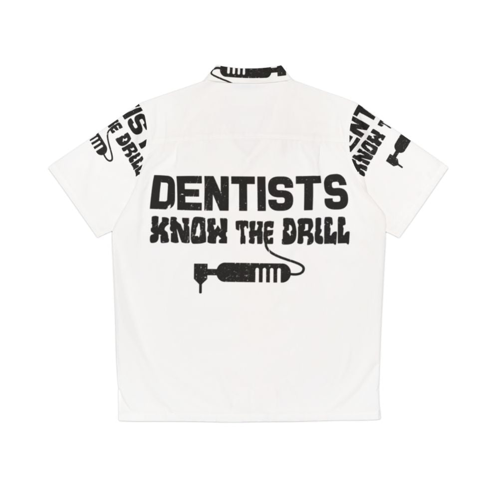 Dentists' Hawaiian Shirt featuring dental profession theme - Back