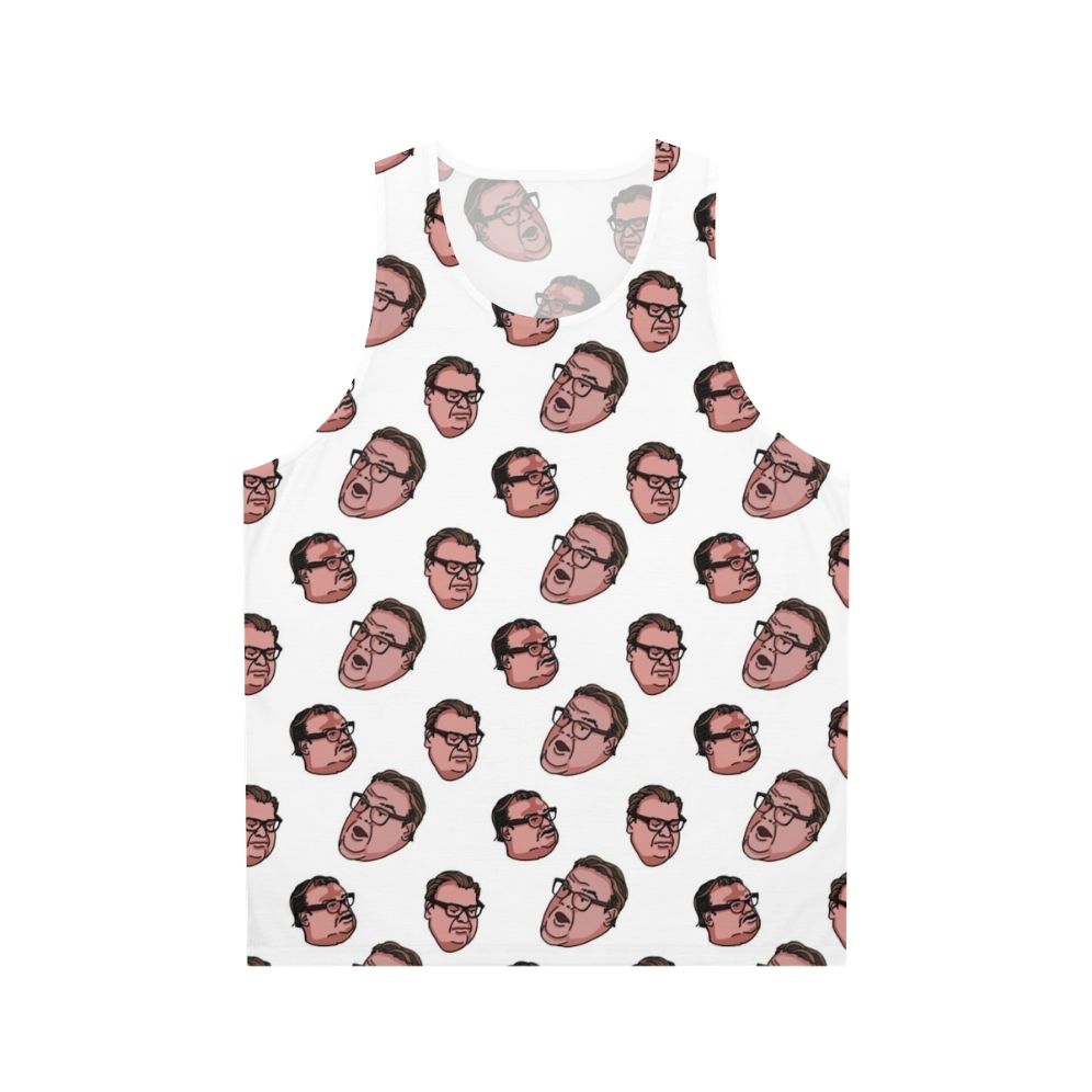 "Matt Foley Unisex Tank Top featuring the iconic Saturday Night Live character"