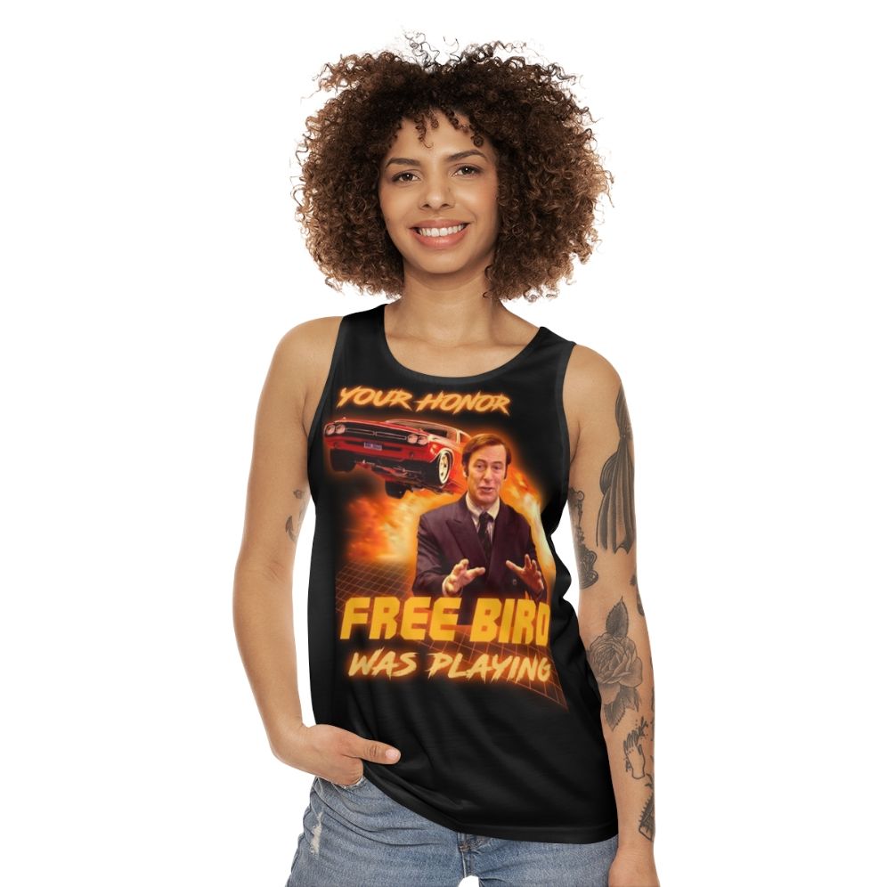 Freebird unisex graphic tank top - women