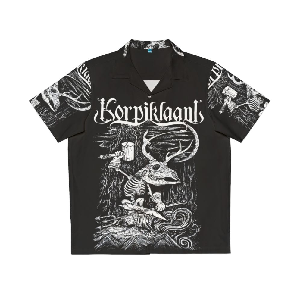 Korpiklaani Hawaiian Shirt with Finnish Folk Metal Band Logo