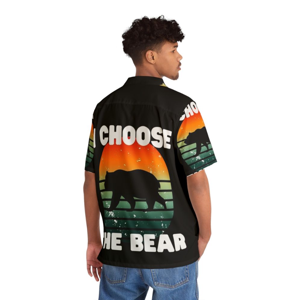 I Choose The Bear Hawaiian Shirt with a playful bear design - People Back