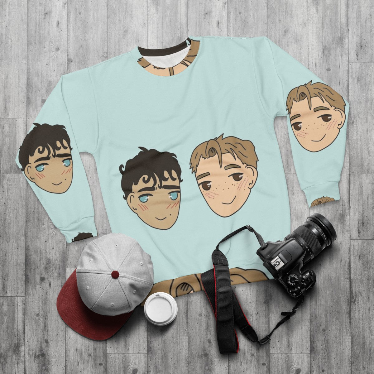 Nick and Charlie Heartstopper Sweatshirt - flat lay