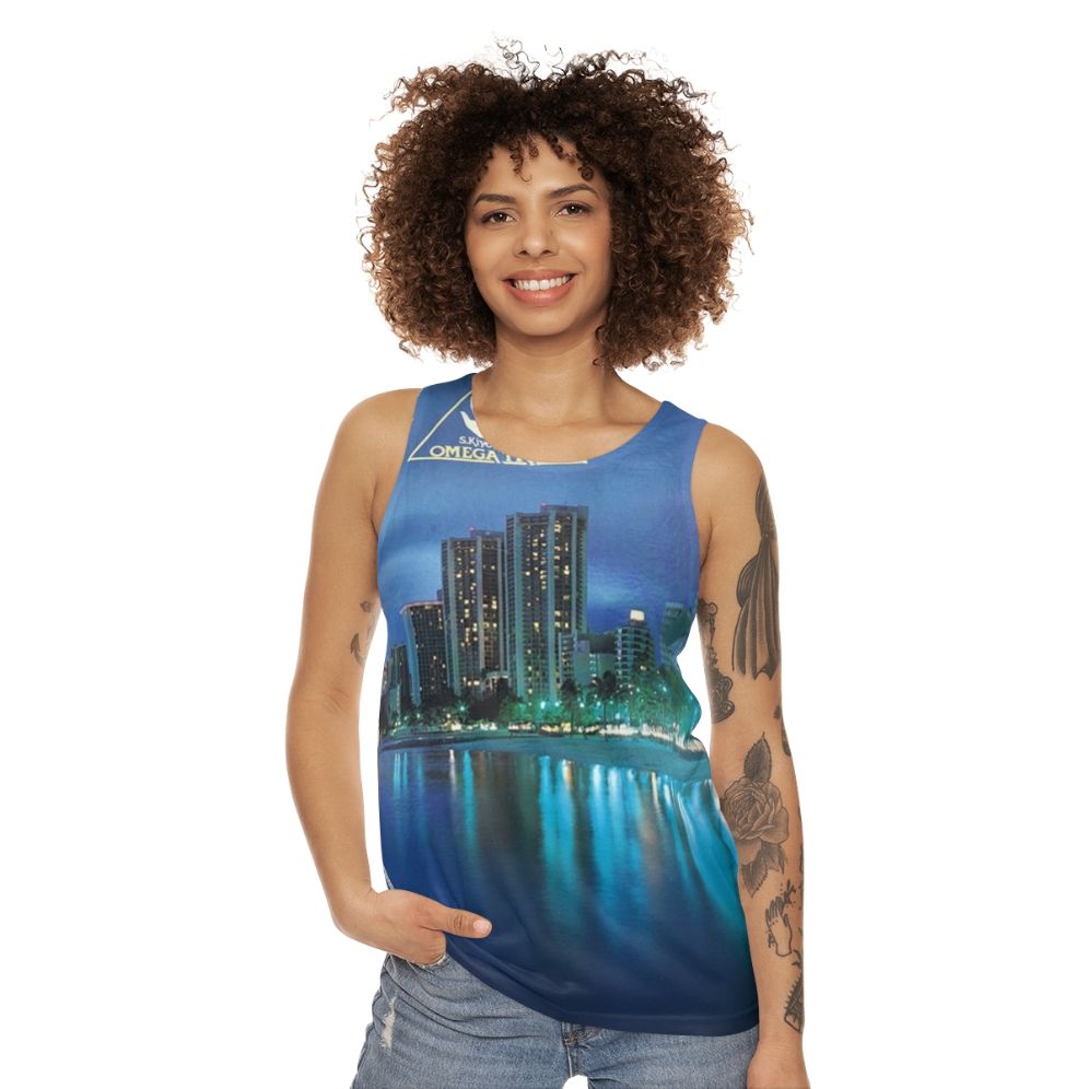 Unisex 80s Japanese City Pop Synth Pop Music Tank Top - women