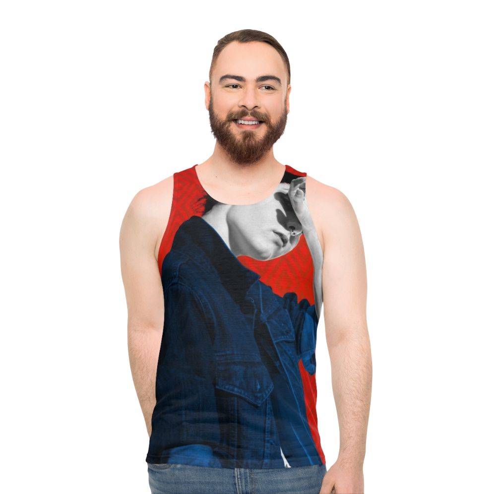 Rebel 1 Unisex Pop Art Portrait Tank Top - men