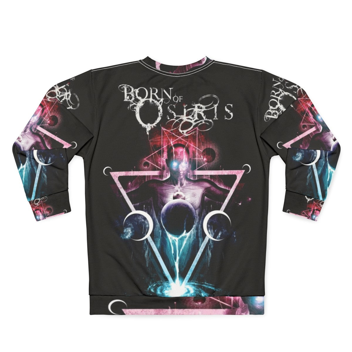 Born Of Osiris Abstract Chaos Metalcore Sweatshirt - Back