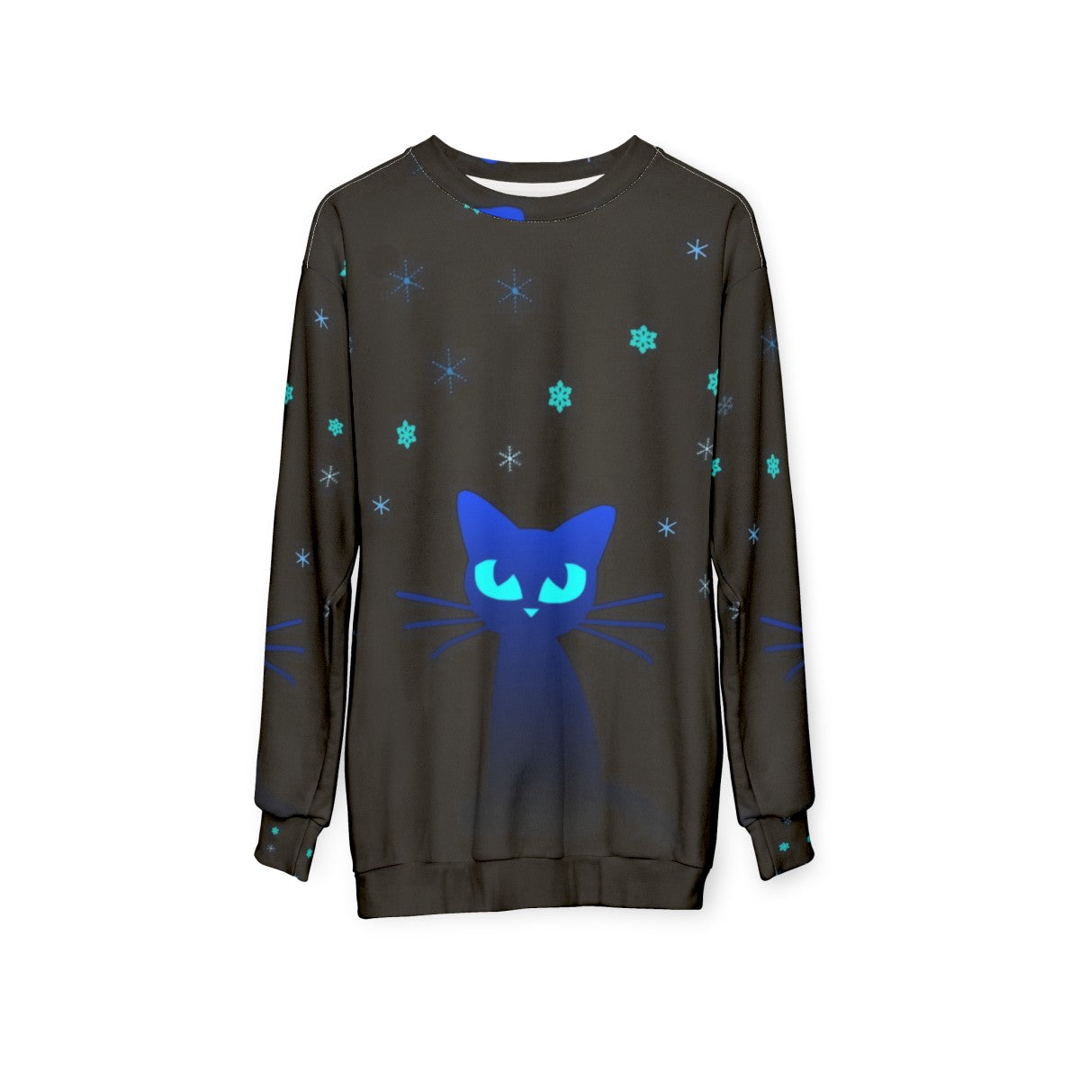 Glow in the dark cat sweatshirt - hanging