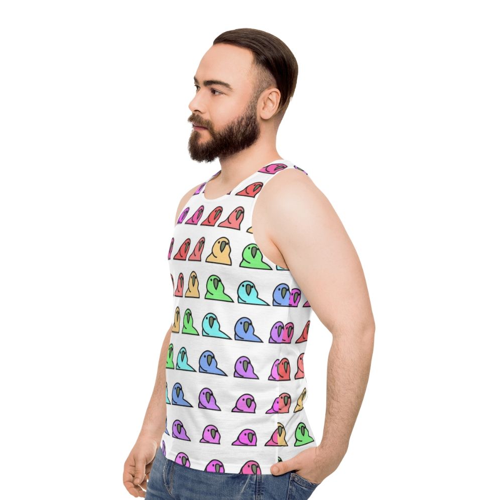 Partyparrot Conga Party Unisex Tank Top - men side