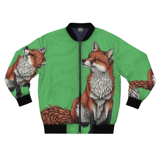 A cozy red fox bomber jacket with a playful and furry design.