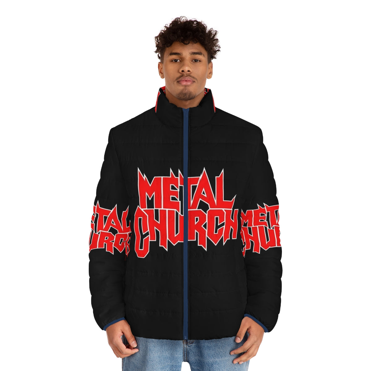 Metalchurch Puffer Jacket - Heavy Metal Band Merchandise - men front