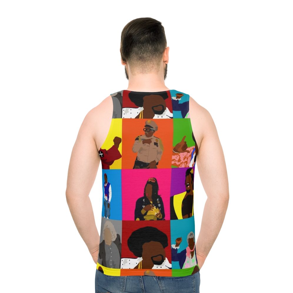 Unisex 90s Crazy Martin Inspired Tank Top - men back